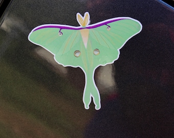 Luna Moth Vinyl Sticker