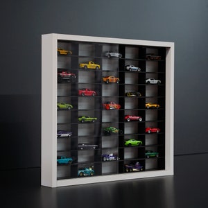 Vitrina con ángulos de 45 grados, exhibidores personalizados de coches de  juguete fundidos a presión para ruedas 1:64/43, estantes para coches,  estante de pared -  México