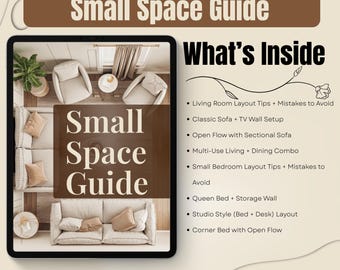 Small Space Layout Guide | Furniture Arrangement Templates | Printable Room Setup Diagrams | Interior Layout Planner PDF | Home Styling Tool