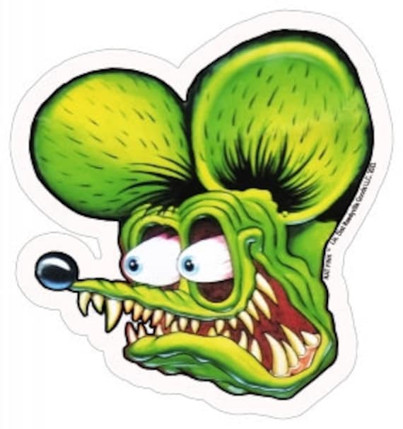 Rat Fink Head Cut Out Metal Sign by Ed Big Daddy Roth 15x16 - Etsy