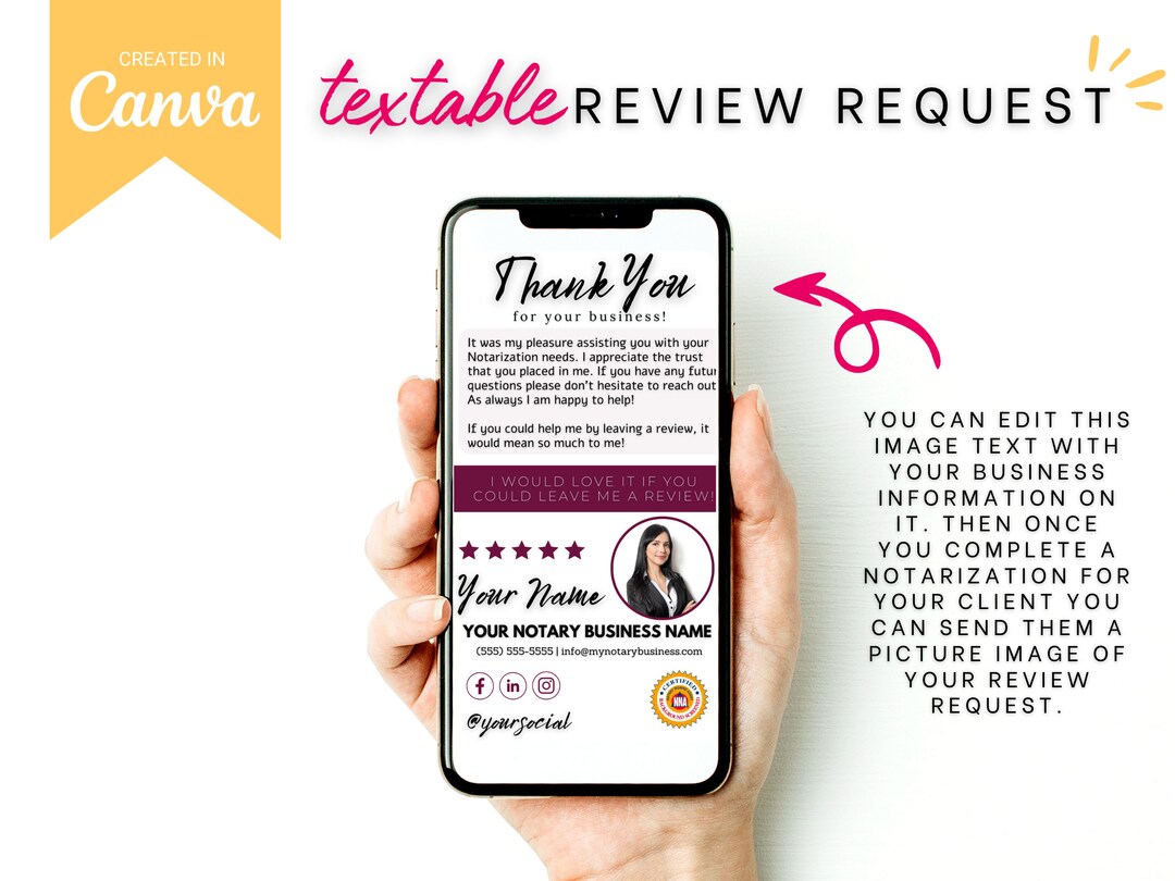 Textable Notary Review Request Notary Marketing Notary Signing Agent