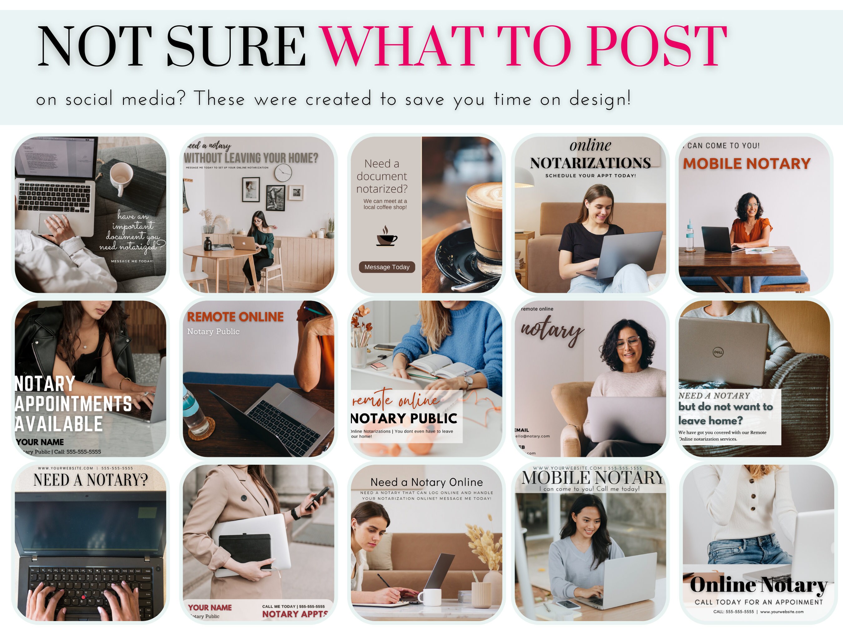 Signing In Posts Social Media Posts for Notary Signing Agents | Instagram and Facebook ...