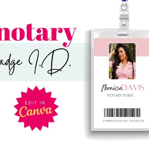 Notaris ID-badge sjabloon | Notaris | Notaris | Notaris Tekenagent | RON Notaris