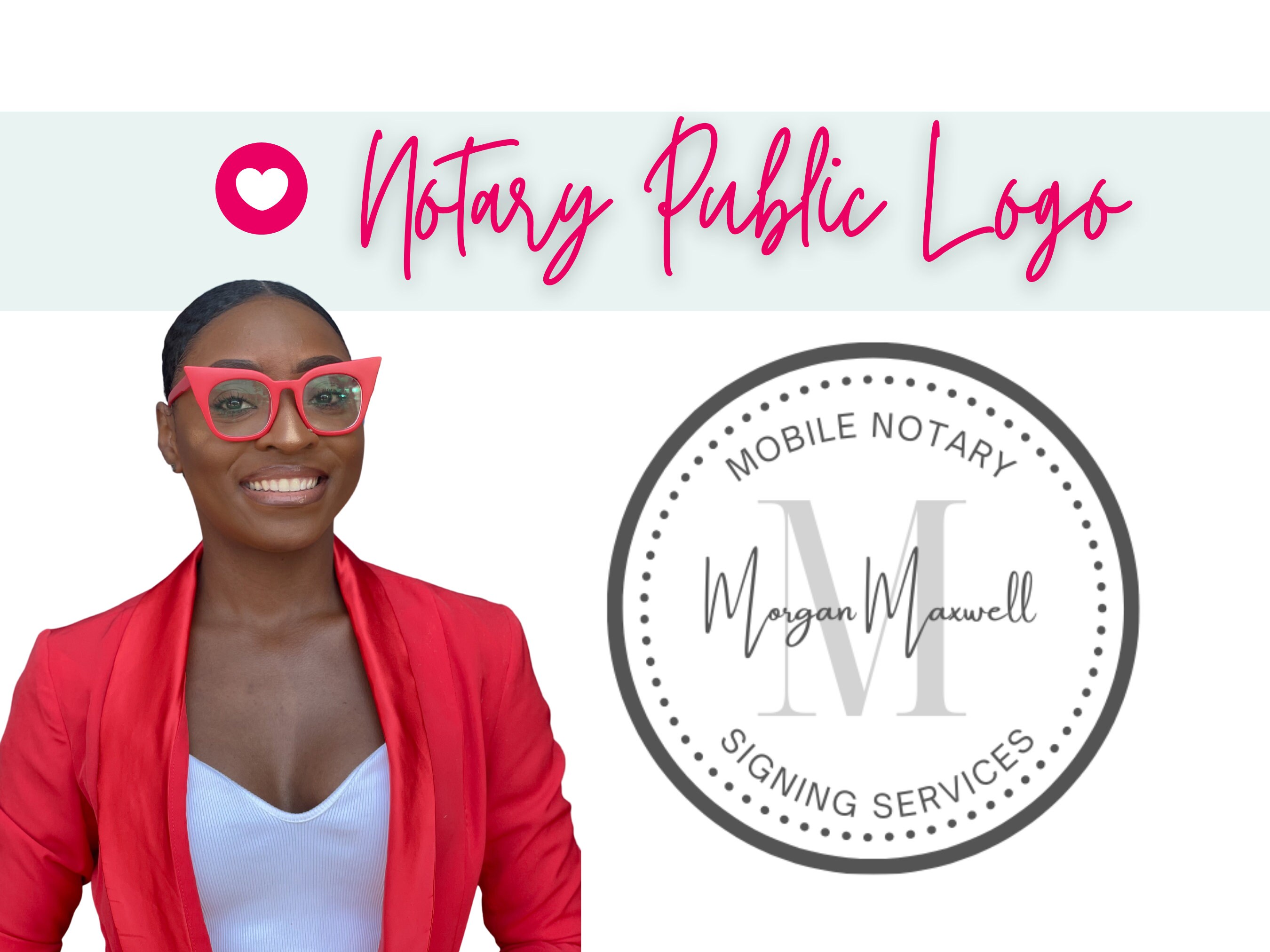 Editable Notary Business Logo Template: Canva Design
