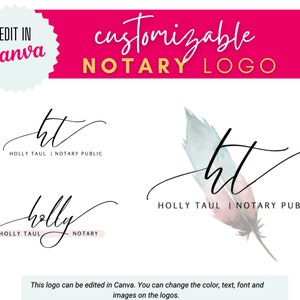 Customizable Notary Logo Templates: Modern Business Branding