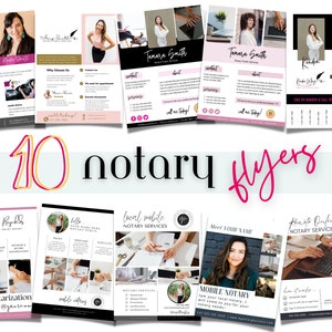 Notary Marketing Flyers Bundle | Notary Templates | Notary  | Notary Marketing | Notary Flyer | Notary Marketing Flyers