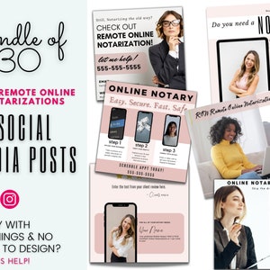30 RON Notaris Social Media-berichten | Socialemediaberichten voor notariële ondertekenaars | Instagram- en Facebook-berichten | Notaris | Notaris Marketing