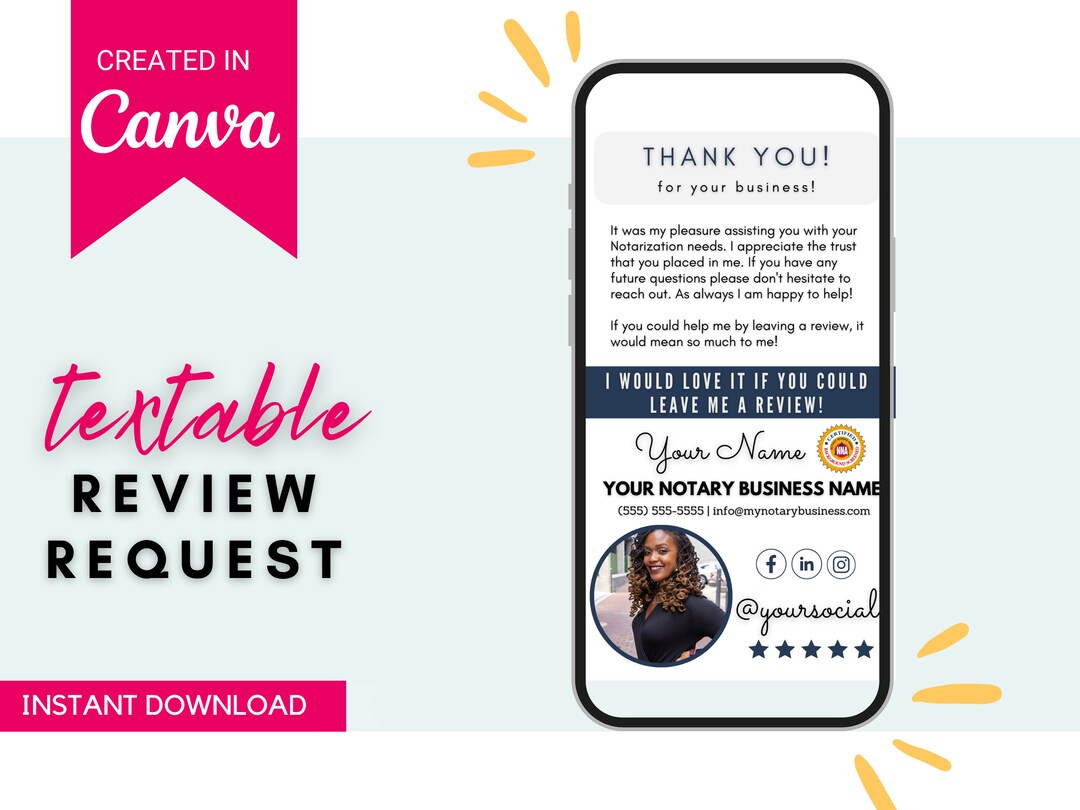 Textable Notary Review Request Notary Marketing Notary Signing Agent