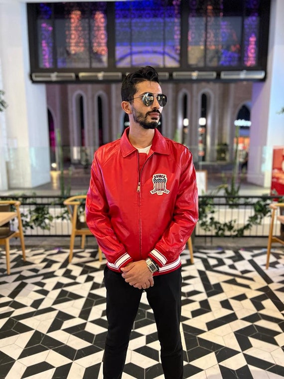 red avirex jacket