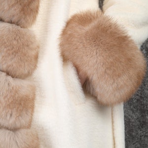 Fox Fur Trimmed Alcantara Coat, Princess Style, Women Stylish and ...