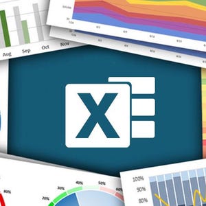 May include: A composite image featuring diverse data visualisations, including charts and graphs, with the Microsoft Excel logo at the centre. The charts present data in various formats, such as bar graphs, pie charts, and line graphs, using a colour palette of green, blue, red, and yellow.