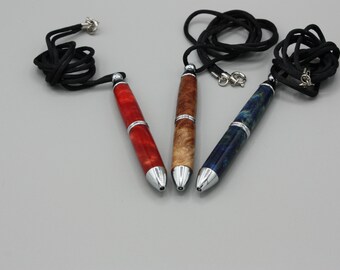 Ball Point Necklace Pen!  Hand Crafted One of a Kind.   Free Shipping!