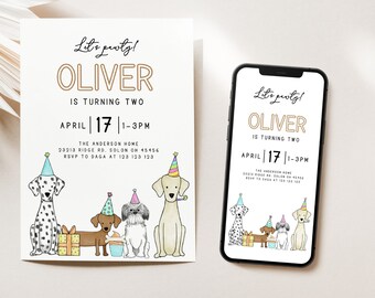 Let’s Pawty Printable Party Template