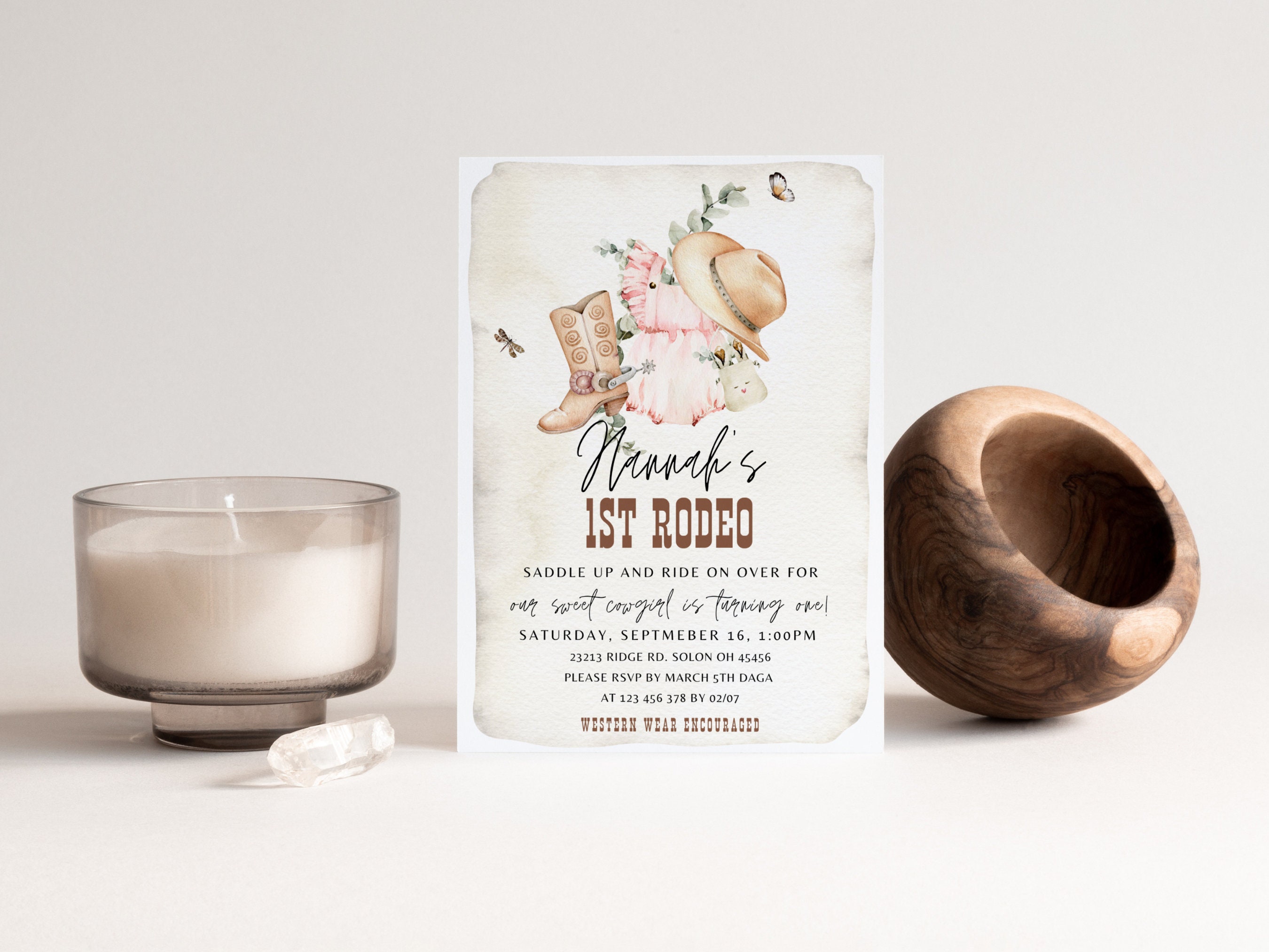 First Rodeo Signage My FIRST RODEO Custom Signs Template Set, Editable Cowboy Birthday ...