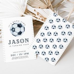 Ball Birthday Invitation, Sport Invitation, Sport Birthday Party, Boy Birthday Invite, Soccer invitation, Soccer Party, Football Theme