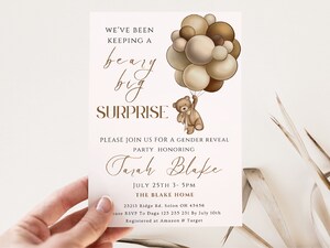 Livre D'or Alternative Ours En Peluche Pour Baby Shower - Avec 32 Jetons En Bois - Décoration Neutre