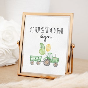 Tractor Birthday Sign, Tractor Welcome Sign, Tractor Welcome Poster, Farm Birthday Sign, Tractor Party, Farm theme decor
