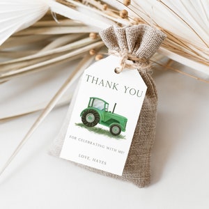 Tractor Thank You Tag