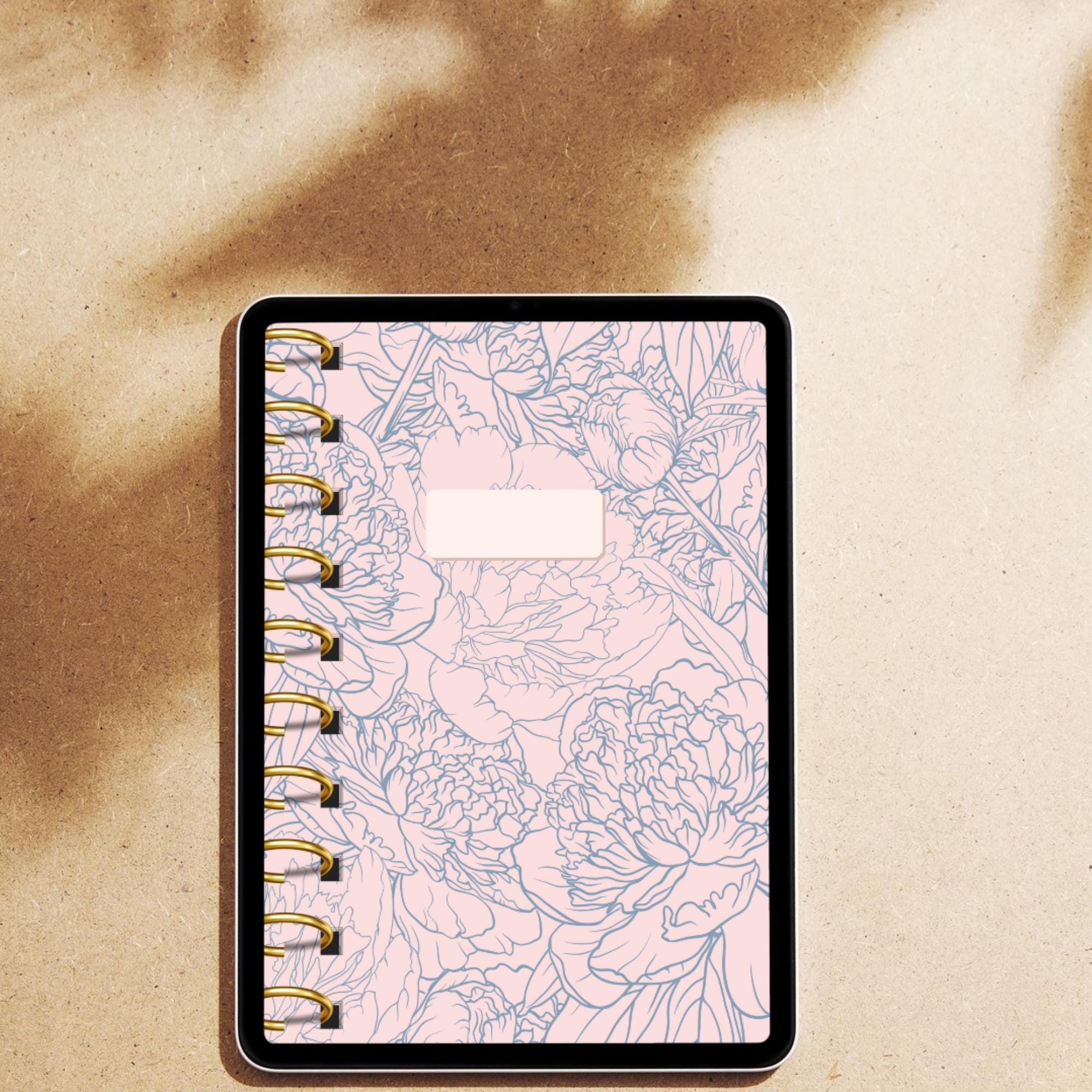 Floral Digital Notebook Covers, Goodnotes Notability Planner (PDF) - Etsy
