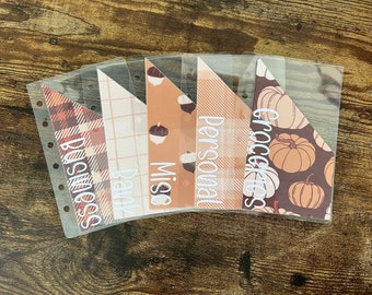 Fall cash envelopes / A6 cash envelopes / A7 cash envelopes / Cute Pumpkin envelopes / Cute fall envelopes / Budget / Peekaboo envelopes