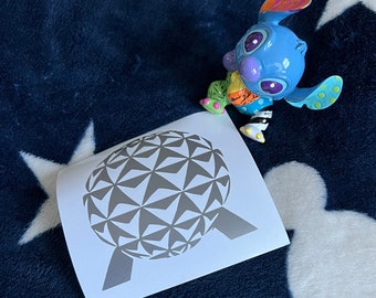 EPCOT's Spaceship Earth Vinyl Decal | EPCOT Ball | Disney Decal | Car Window Decal | Laptop Decal