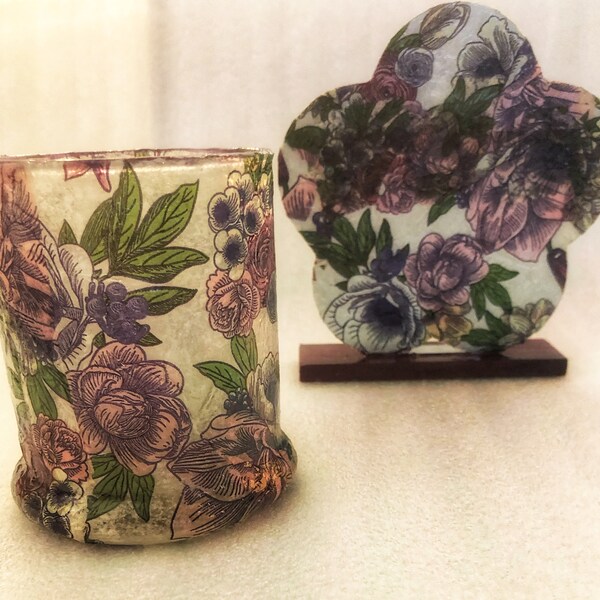 Decoupage Table Etsy