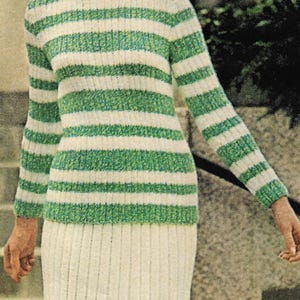 Vintage 1970s Knit Dress Pattern