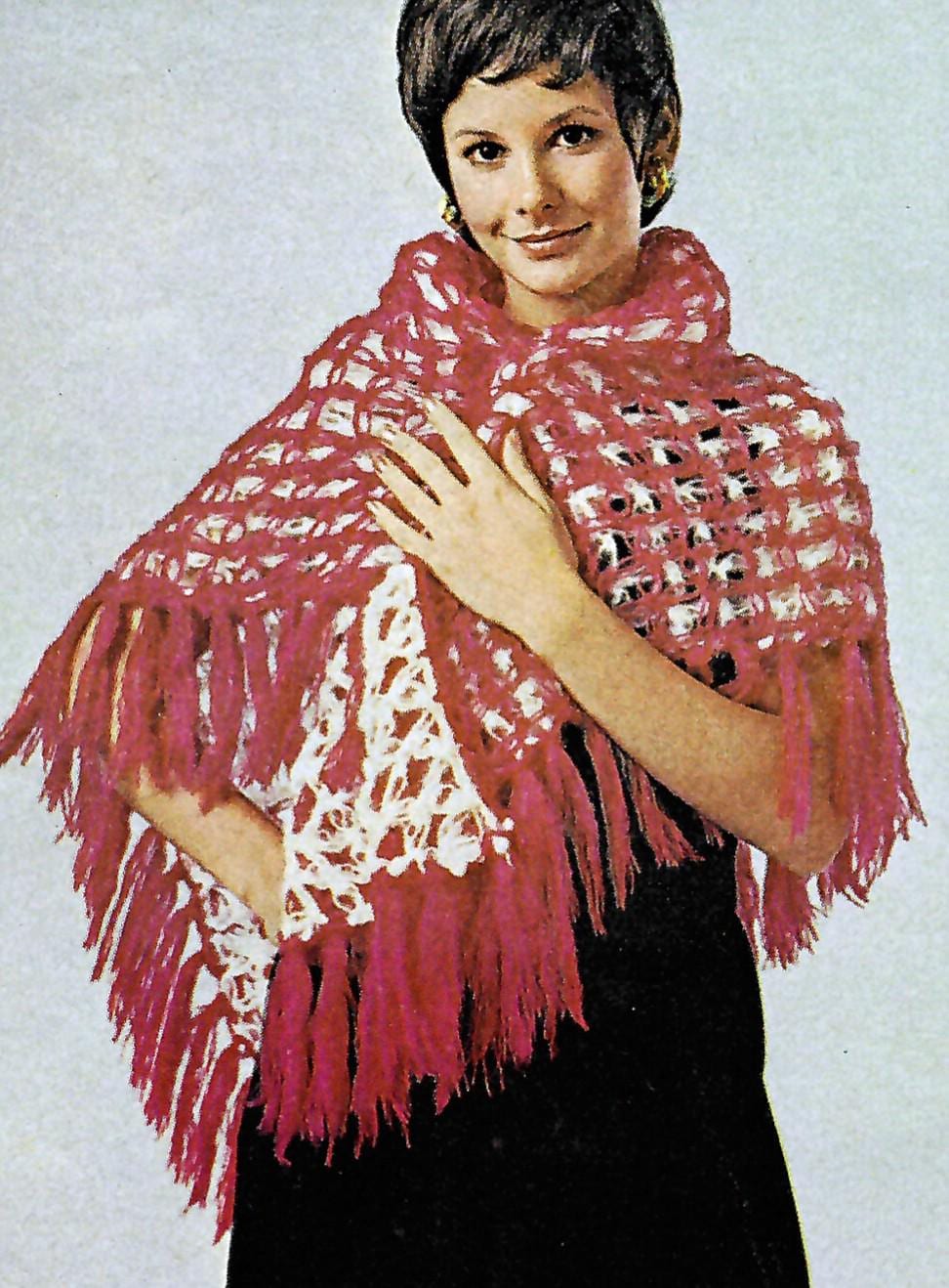 Vintage 1970s Crochet Lover's Knot Shawl Pattern - Etsy