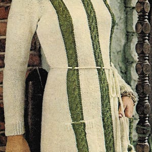 Vintage 1970s Knit Dress Pattern