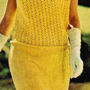 Vintage 1960s Knit Dress Pattern