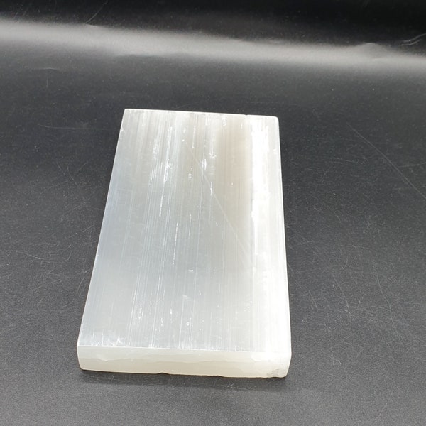 Selenite Charging Plate Extra Large Quartz Crystal Flat Charging Plate 20 x 10cm