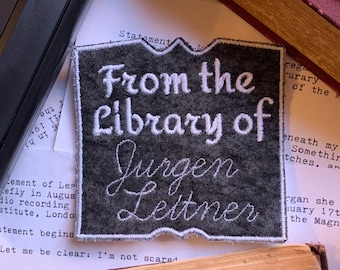 Spooky Archives Leitner Patch