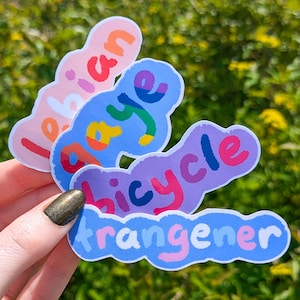 Silly Typo Pride Stickers