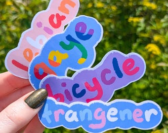 Silly Typo Pride-stickers