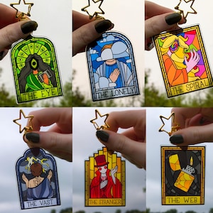 Spooky Archives Stained Glass Acrylic Keychains