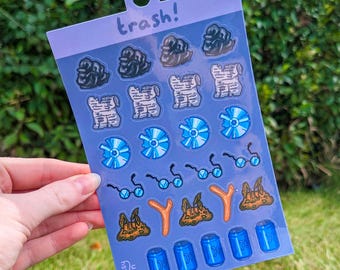 Stardew Valley Trash Sticker Sheets