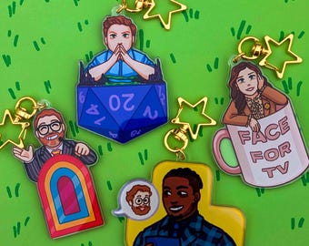 Comedy Host Acrylic Keychains