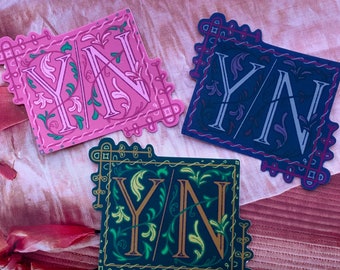 Illuminated Y/N Vinyl Stickers
