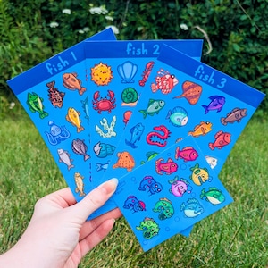 Stardew Valley Fish Sticker Sheets