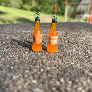 Orange soda earrings