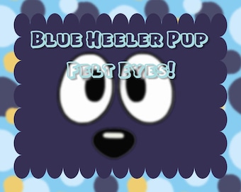 Blue Heeler Pup Felt Face Svg