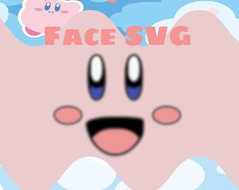 Kirby Felt Face Svg File