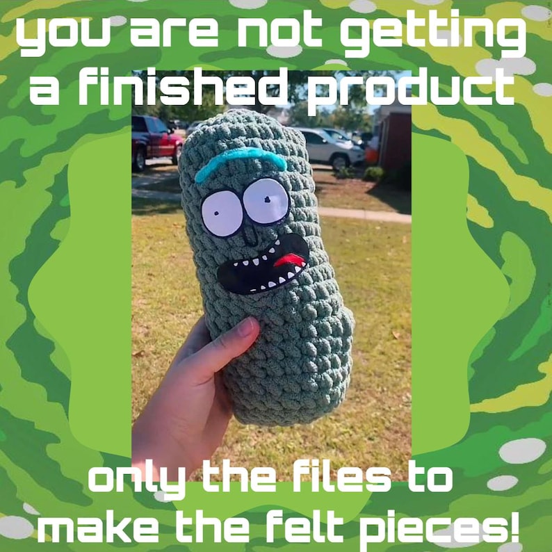 Alien Pickle Felt Face Svg File - Etsy