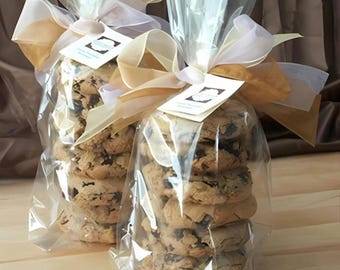 Sacchetti trasparenti per biscotti - Confezionamento di dolciumi, caramelle, cioccolatini - Formato grande 12 x 22,5 cm - Sacchetti regalo in cellophane