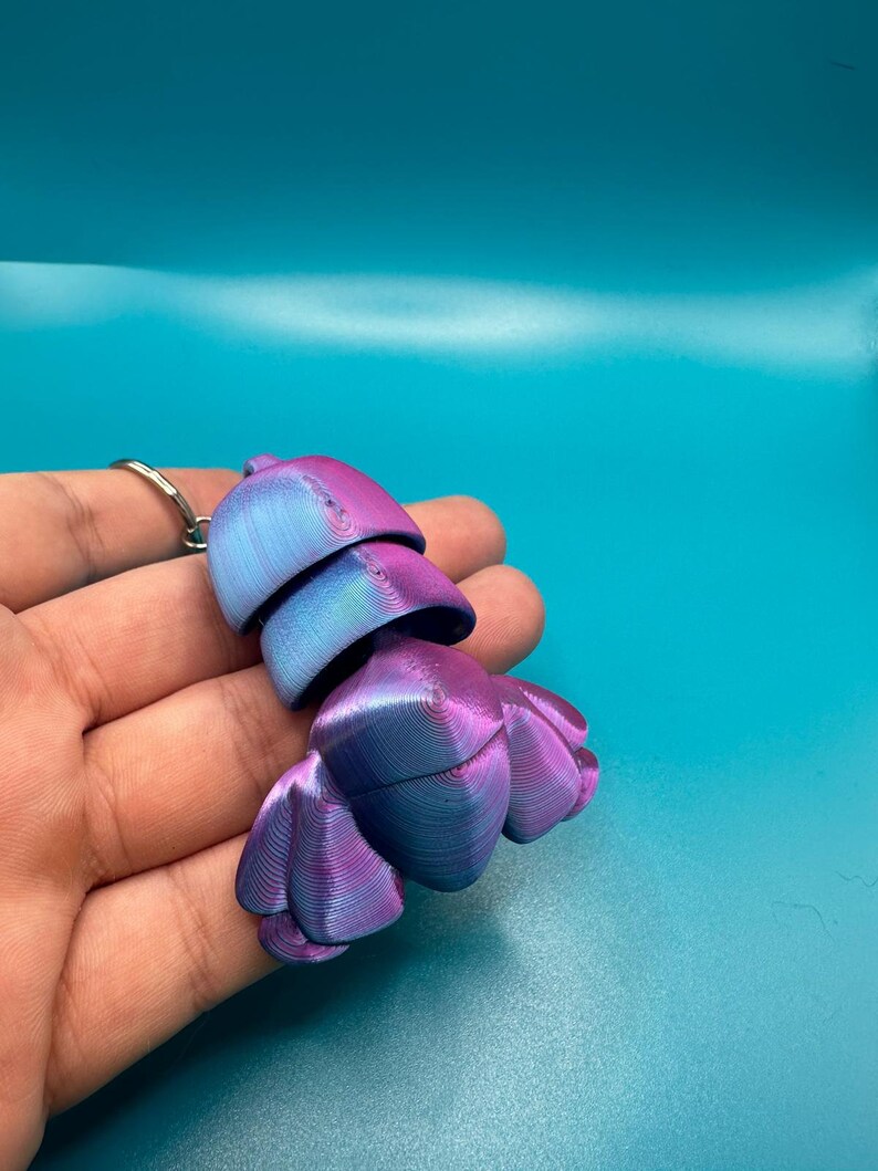 Matching Lobster Claw and Tail Keychains Articulated Keychain Lobster