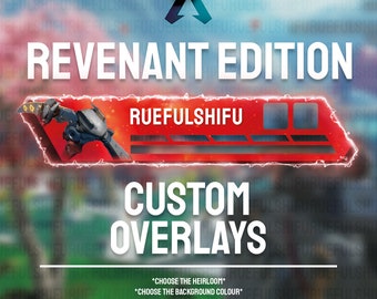 Superposición animada personalizable REVENANT / Apex Legends Health Bar para streaming en Twitch, Youtube y Tiktok / para OBS y StreamLabs