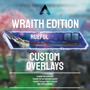 Animated Customisable WRAITH | Apex Legends Health Bar Overlay for Streaming on Twitch, Youtube and Tiktok | For OBS and StreamLabs