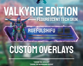 Animated Customisable VALKYRIE Banner | Apex Legends Health Bar Overlay for Streaming on Twitch, Youtube and Tiktok | For OBS and StreamLabs