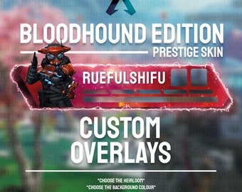 Animated Customisable BLOODHOUND Health Bar Overlay for Streaming on Twitch, Youtube and Tiktok | Apex Legends | For OBS and StreamLabs