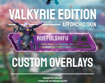 Animated Customisable VALKYRIE Banner | Apex Legends Health Bar Overlay for Streaming on Twitch, Youtube and Tiktok | For OBS and StreamLabs